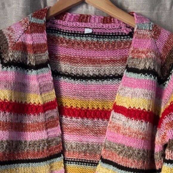 A Handmade Knit Cardigan Sweater - Picture 5 of 6